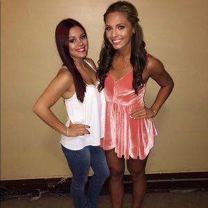 Silence + Noise velvet romper